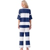 image:imagePrinStory Womens Pajama Sets Striped Pajama Set with PocketsFpnavy Blue Wt Stripe