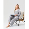 image:imagePrinStory Womens Pajamas Sets 2 Piece V Neck Pj Set with Lace TrimFppink Star