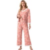 image:imagePrinStory Womens Pajamas Sets 2 Piece V Neck Pj Set with Lace TrimFppink Sunflower