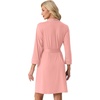 image:imagePrinStory Womens Robe Knee Length Soft Knit Bathrobe S2XLFlesh Pink