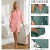 image:imagePrinStory Womens Robe Knee Length Soft Knit Bathrobe S2XLFlesh Pink