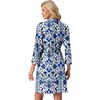 image:imagePrinStory Womens Robe Knee Length Soft Knit Bathrobe S2XLFpblue Cyan Porcelain