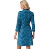 image:imagePrinStory Womens Robe Knee Length Soft Knit Bathrobe S2XLFpblue Cyan Vines