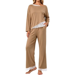 image:imagePrinStory Pajamas for Women Set 2 Piece Compy Fall PjsKhaki