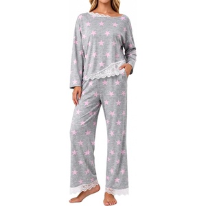 image:imagePrinStory Pajamas for Women Set 2 Piece Compy Fall PjsPink Star