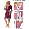 image:imagePrinStory Womens Short Robes Summer Lightweight Bathrobe S2XLWine Red
